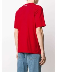 rotes T-Shirt mit einem Rundhalsausschnitt von Marni