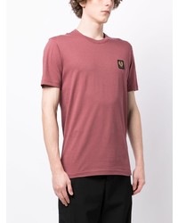 rotes T-Shirt mit einem Rundhalsausschnitt von Belstaff