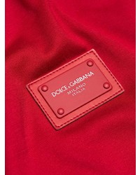 rotes T-Shirt mit einem Rundhalsausschnitt von Dolce & Gabbana