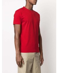 rotes T-Shirt mit einem Rundhalsausschnitt von DSQUARED2