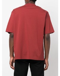 rotes T-Shirt mit einem Rundhalsausschnitt von Ambush