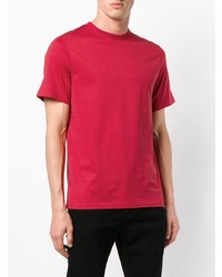 rotes T-Shirt mit einem Rundhalsausschnitt von Golden Goose Deluxe Brand