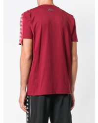 rotes T-Shirt mit einem Rundhalsausschnitt von Kappa Kontroll
