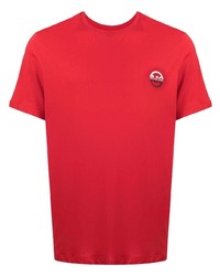 rotes T-Shirt mit einem Rundhalsausschnitt von Michael Kors