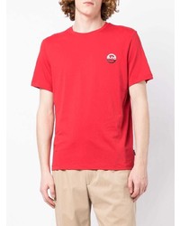 rotes T-Shirt mit einem Rundhalsausschnitt von Michael Kors