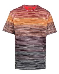 rotes T-Shirt mit einem Rundhalsausschnitt von Missoni