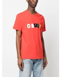 rotes T-Shirt mit einem Rundhalsausschnitt von Orlebar Brown