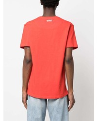 rotes T-Shirt mit einem Rundhalsausschnitt von Orlebar Brown