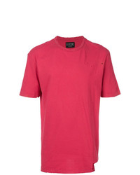 rotes T-Shirt mit einem Rundhalsausschnitt von Overcome