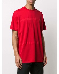 rotes T-Shirt mit einem Rundhalsausschnitt von Givenchy