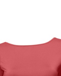 rotes T-Shirt mit einem Rundhalsausschnitt von PATRIZIA DINI by Heine