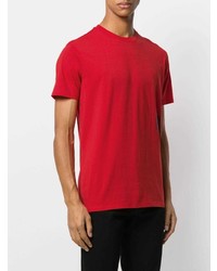 rotes T-Shirt mit einem Rundhalsausschnitt von Karl Lagerfeld