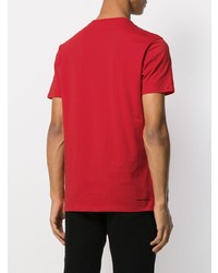 rotes T-Shirt mit einem Rundhalsausschnitt von Karl Lagerfeld