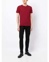 rotes T-Shirt mit einem Rundhalsausschnitt von Polo Ralph Lauren