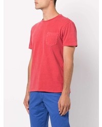 rotes T-Shirt mit einem Rundhalsausschnitt von Polo Ralph Lauren