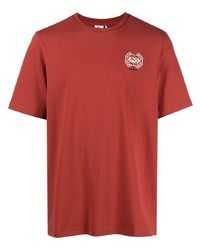 rotes T-Shirt mit einem Rundhalsausschnitt von Puma