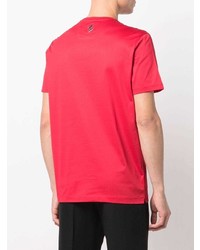 rotes T-Shirt mit einem Rundhalsausschnitt von Ferrari