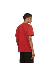 rotes T-Shirt mit einem Rundhalsausschnitt von CARHARTT WORK IN PROGRESS