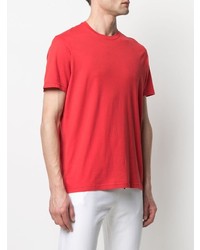 rotes T-Shirt mit einem Rundhalsausschnitt von Kiton