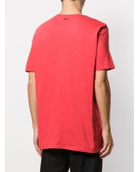 rotes T-Shirt mit einem Rundhalsausschnitt von Neil Barrett