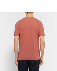 rotes T-Shirt mit einem Rundhalsausschnitt von James Perse