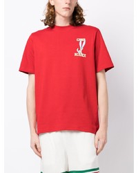 rotes T-Shirt mit einem Rundhalsausschnitt von Casablanca