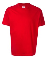 rotes T-Shirt mit einem Rundhalsausschnitt von Supreme