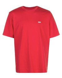 rotes T-Shirt mit einem Rundhalsausschnitt von Supreme