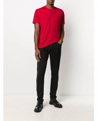 rotes T-Shirt mit einem Rundhalsausschnitt von Belstaff