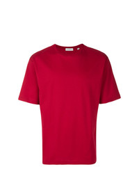 rotes T-Shirt mit einem Rundhalsausschnitt von TOMORROWLAND