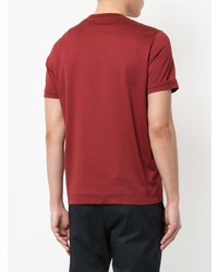 rotes T-Shirt mit einem Rundhalsausschnitt von Cerruti 1881