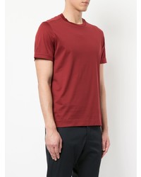 rotes T-Shirt mit einem Rundhalsausschnitt von Cerruti 1881