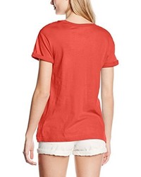 rotes T-Shirt mit einem Rundhalsausschnitt von Vans