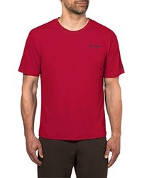 rotes T-Shirt mit einem Rundhalsausschnitt von VAUDE
