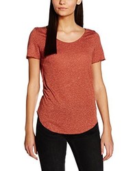 rotes T-Shirt mit einem Rundhalsausschnitt von Vero Moda