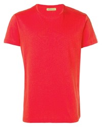rotes T-Shirt mit einem Rundhalsausschnitt von VERSACE JEANS COUTURE