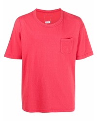 rotes T-Shirt mit einem Rundhalsausschnitt von VISVIM