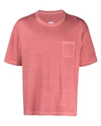 rotes T-Shirt mit einem Rundhalsausschnitt von VISVIM