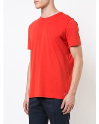 rotes T-Shirt mit einem Rundhalsausschnitt von Engineered For Motion