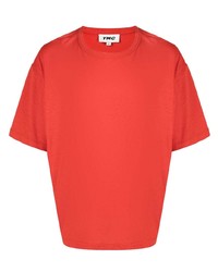 rotes T-Shirt mit einem Rundhalsausschnitt von YMC