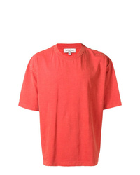 rotes T-Shirt mit einem Rundhalsausschnitt von YMC
