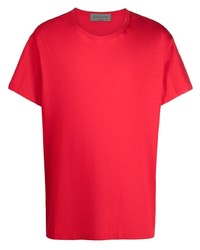 rotes T-Shirt mit einem Rundhalsausschnitt von Yohji Yamamoto