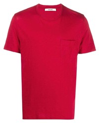rotes T-Shirt mit einem Rundhalsausschnitt von Zadig & Voltaire