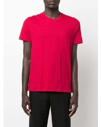 rotes T-Shirt mit einem Rundhalsausschnitt von Zadig & Voltaire