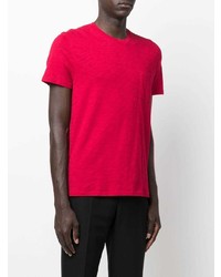 rotes T-Shirt mit einem Rundhalsausschnitt von Zadig & Voltaire