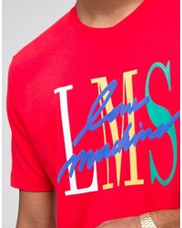 rotes T-shirt von Love Moschino