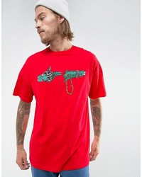 rotes T-shirt von Asos