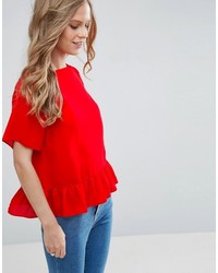 rotes T-shirt von Asos