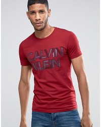 rotes T-shirt von Calvin Klein Jeans