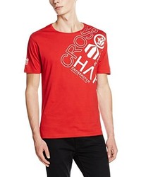 rotes T-shirt von Crosshatch